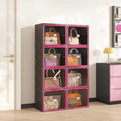 Trendy Double-Column Boots & Bags Cabinet - antbox-storage