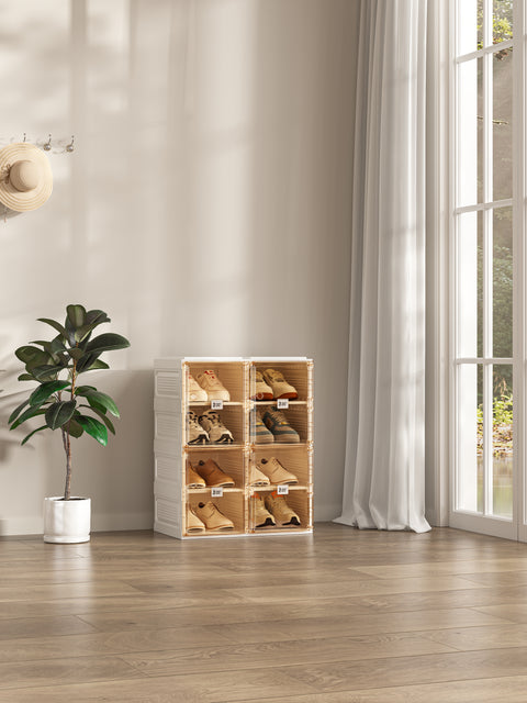 Shoe Box 4 Layers-8 Grids, in two rows