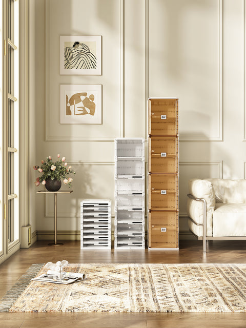 Shoe Box 8 Layers-8 Grids, in one row