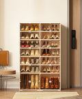 8 Tier Shoe Cabinet for Small Spaces | Storage Organizer – ANTBOX for bedroom organization - 3 - min easy setup Foldable Shoe Cabinet / High Capacity Shoe Organizer by antbox - storage