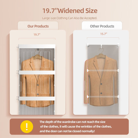 ANTBOX foldable wardrobe closet width comparison with similar clothes storage solutions