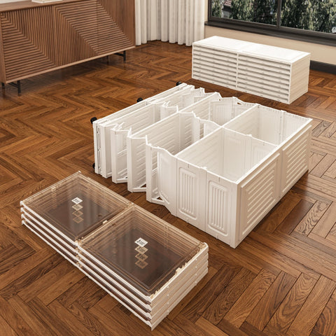 Boots & Bags Storage Cabinet 3 - 5 Tiers for Closet for bedroom organization - 3 - min easy setup Boots & Bags Cabinet by antbox - storage