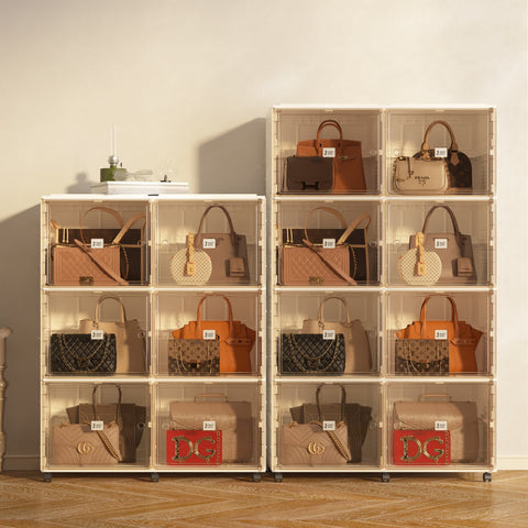 Boots & Bags Storage Cabinet 3 - 5 Tiers for Closet for bedroom organization - 3 - min easy setup Boots & Bags Cabinet by antbox - storage