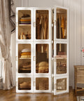 Foldable Wardrobe Closet with Hanging Rods for bedroom organization - 3 - min easy setup Wardrobe Closet by antbox - storage