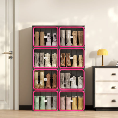 Trendy Boots & Bags Storage Cabinet 3 - 5 Tiers for bedroom organization - 3 - min easy setup Boots & Bags Cabinet by antbox - storage