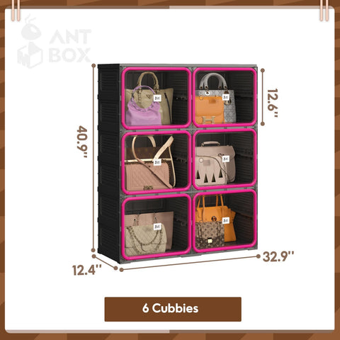 Trendy Boots & Bags Storage Cabinet 3 - 5 Tiers for bedroom organization - 3 - min easy setup Boots & Bags Cabinet by antbox - storage