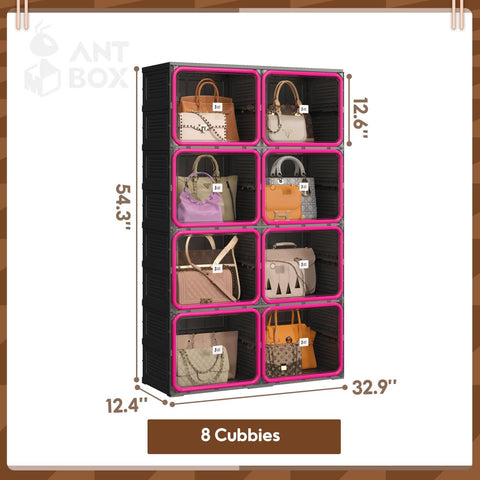 Trendy Boots & Bags Storage Cabinet 3 - 5 Tiers for bedroom organization - 3 - min easy setup Boots & Bags Cabinet by antbox - storage